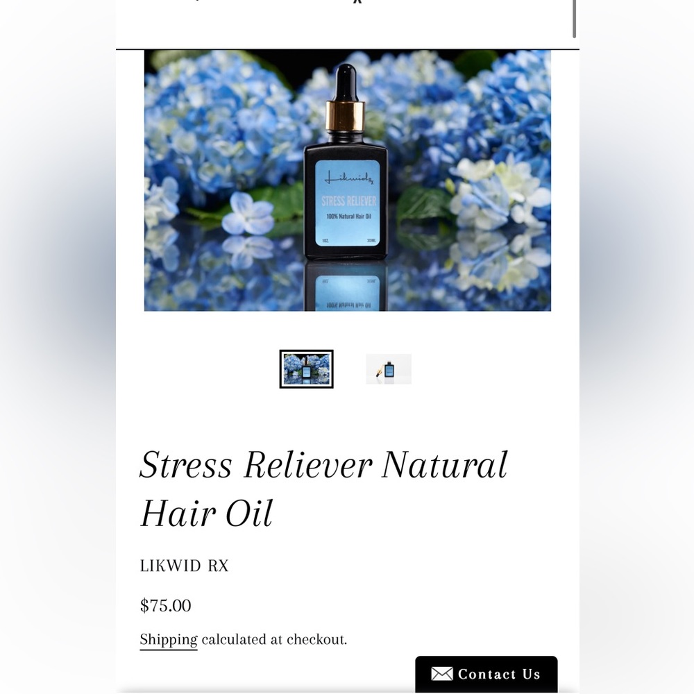 Likwid RX Stress Reliever Hair Oil